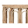 DKD Home Decor Mesita Auxiliar Balines Mimbre Natural 42 x 47 x 42 cm Set de 2