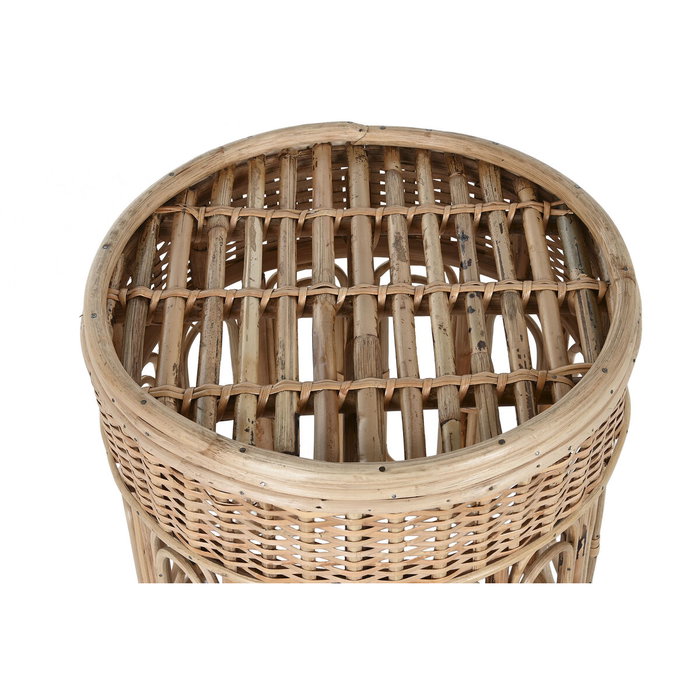 DKD Home Decor Mesita Auxiliar Balines Mimbre Natural 42 x 47 x 42 cm Set de 2 DKD Home Decor Mesita Auxiliar Balines Mimbre Natural 42 x 47 x 42 cm Set de 2