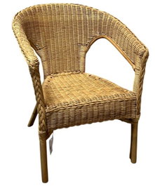 DKD Home Decor Silla de Ratán Natural