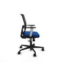 PIQUERAS Y CRESPO Silla de oficina Yunquera con mecanismo Sincro, Azul y Negro