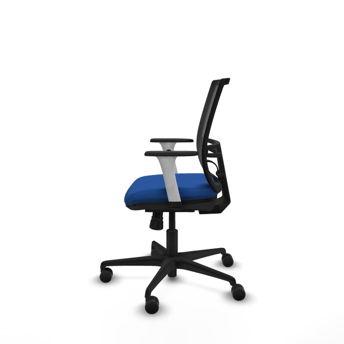 PIQUERAS Y CRESPO Silla de oficina Yunquera con mecanismo Sincro, Azul y Negro