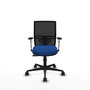 PIQUERAS Y CRESPO Silla de oficina Yunquera con mecanismo Sincro, Azul y Negro