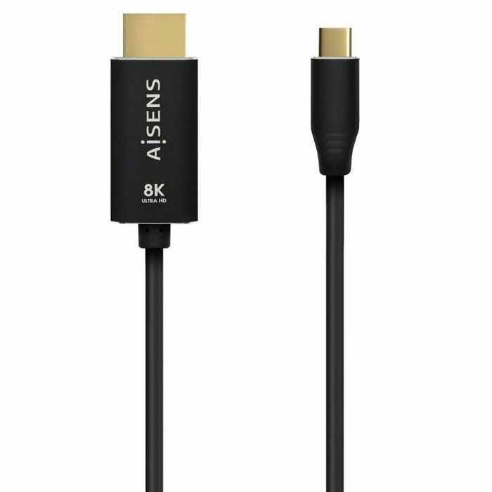 Aisens Cable Conversor USB-C a HDMI 2.1 8K@60Hz, 2.0m, Negro