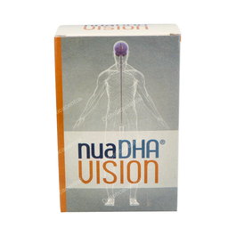 NUA Nuadha Vision Suplemento para la Vista con Luteína, Zeaxantina, DHA, Vitaminas y Antioxidantes – 60 Cápsulas y Perlas para Apoyo Visual en Adultos