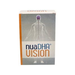 NUA Nuadha Vision Suplemento para la Vista con Luteína, Zeaxantina, DHA, Vitaminas y Antioxidantes – 60 Cápsulas y Perlas para Apoyo Visual en Adultos