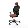 PIQUERAS Y CRESPO Silla de oficina Jorquera con mecanismo Sincro/Traslack, Marrón y Negro