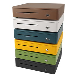 Olympia M405 Cajón de Efectivo Electrónico, Caja Registradora, Metal Negro, 12-24V, Ancho 405 mm, Profundidad 400 mm