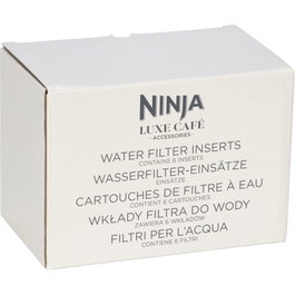 Ninja XSKFLTRINS6EUK 6 Recambios Filtro de Agua, Compatible con ES701EU, ES601EU, ES501EU, Gris