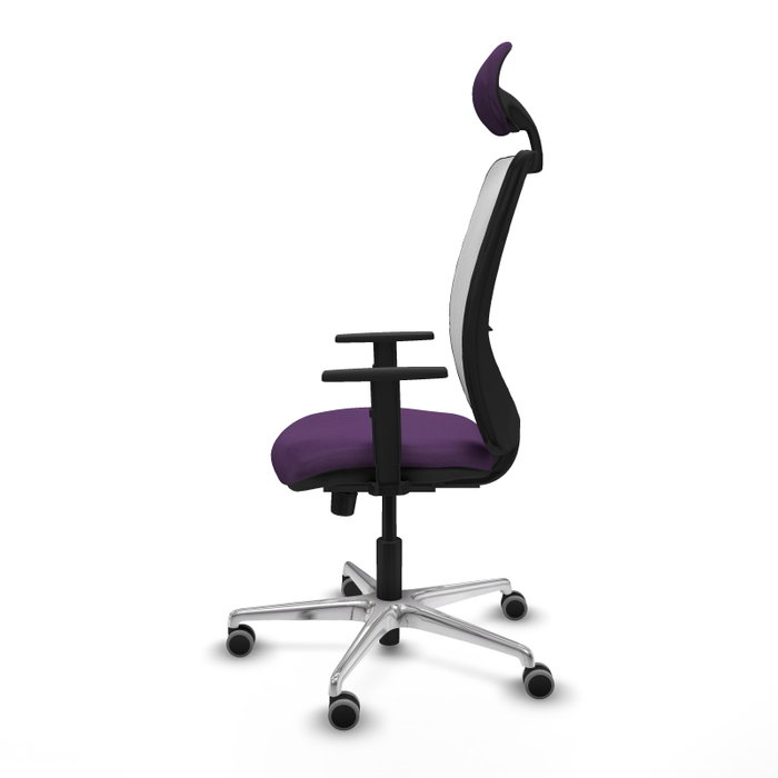 PIQUERAS Y CRESPO Silla de oficina Zulema con mecanismo Sincro, morado y blanco PIQUERAS Y CRESPO Silla de oficina Zulema con mecanismo Sincro, morado y blanco