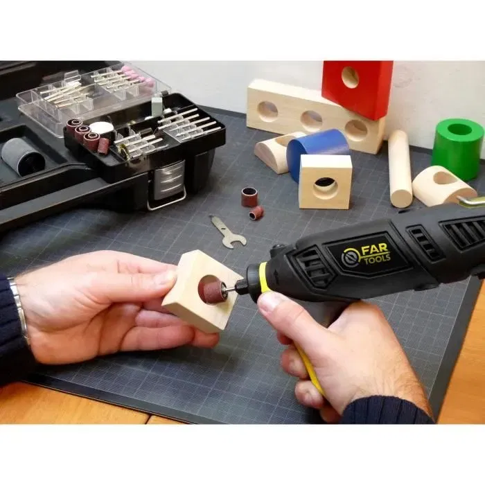 FARTOOLS Mini Amoladora DCP 170 - 170 W - Variador de Velocidad - 8000-35000 RPM FARTOOLS Mini Amoladora DCP 170 - 170 W - Variador de Velocidad - 8000-35000 RPM