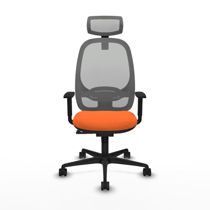 PIQUERAS Y CRESPO Silla de oficina Cilanco Naranja y Gris
