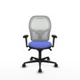 PIQUERAS Y CRESPO Silla de oficina Jorquera Azul claro y Blanco