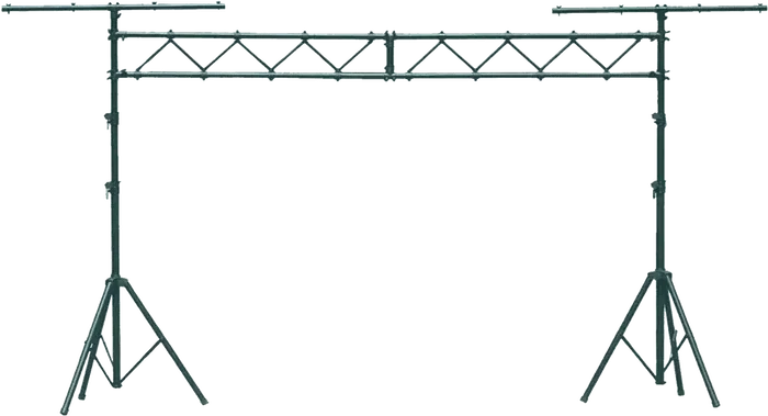 QUIKLOK Estructura de Montaje para Luces con Dos Soportes Trípodes y Barra Central, Altura 1620-3250 mm, Carga Máxima 100 kg QUIKLOK Estructura de Montaje para Luces con Dos Soportes Trípodes y Barra Central, Altura 1620-3250 mm, Carga Máxima 100 kg