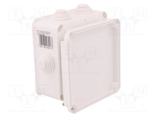 ELEKTRO-PLAST NASIELSK Caja de conexiones EP-LUX blanca con diafragmas ELEKTRO-PLAST NASIELSK Caja de conexiones EP-LUX blanca con diafragmas