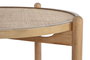 DKD Home Decor Mesa de Centro Paulownia y Ratán Marrón
