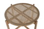 DKD Home Decor Mesa de Centro Paulownia y Ratán Marrón