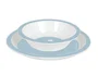 Safta Set de platos cubiertos y vaso safta preescolar 260x260x90 mm
