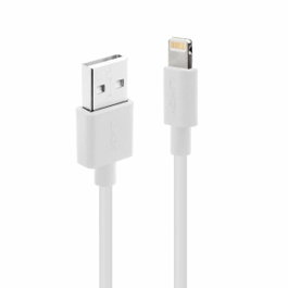 Lindy Cable 31327 USB-Lightning de 2 metros para iPhone/iPad, Conector de Carga y Sincronización, Color Blanco