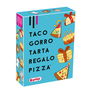 LÚDILO Juego de Cartas Taco Gorro Tarta Regalo Pizza 803105 Español Portugués +8 Años Juego de Mesa Divertido para Niños y Adultos