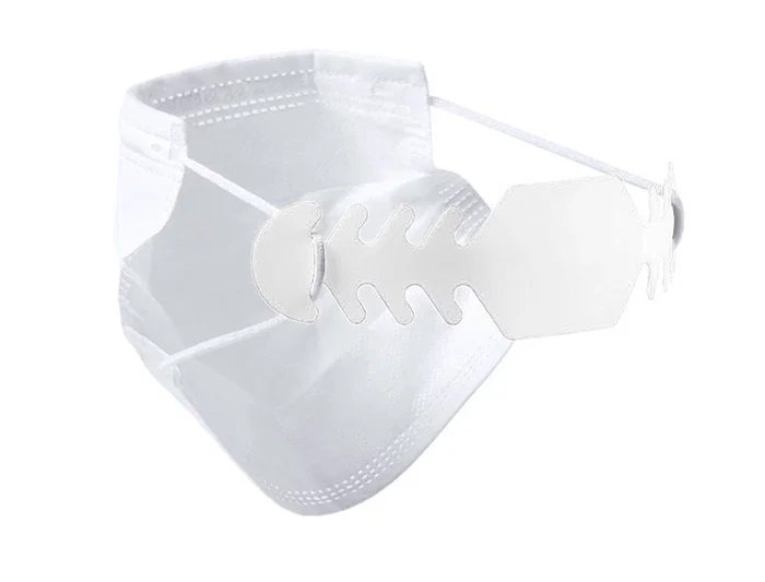 Blanca Ajustador Salvaorejas Mascarilla Silicona Flexible 3 Posiciones Ajuste Color Blanco 19,4x1,8 cm