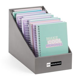 Agenda Escolar (2025-26) Miquelrius Catalan School Write Espiral Tapa Extra Activa 8º 117X174 Assortiment Expositor De 11