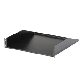 StarTech.com Estante Bandeja Cantilever 2U para Armario Rack 19 Pulgadas, Profundidad Fija 18 Pulgadas (457,2mm), 56kg Carga, Acero Negro