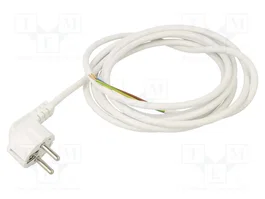 JONEX Cable de alimentación H05VV-F 3x0,75mm² 3m