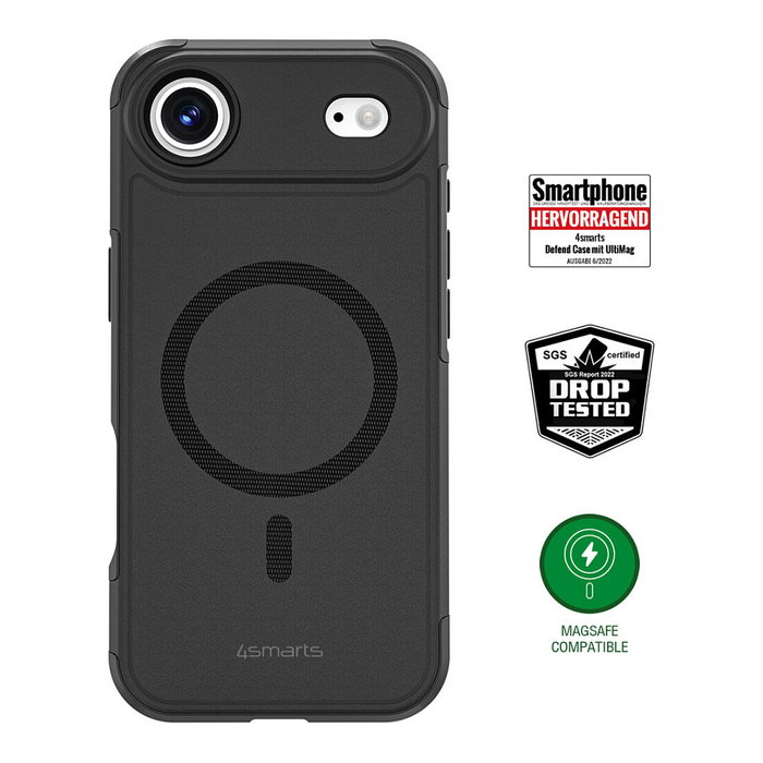 4smarts Defend Case Bumper para Apple iPhone 17 Air de 16,8 cm (6.6") - Negro, Resistente a Golpes y Caídas, PC y TPU 4smarts Defend Case Bumper para Apple iPhone 17 Air de 16,8 cm (6.6") - Negro, Resistente a Golpes y Caídas, PC y TPU