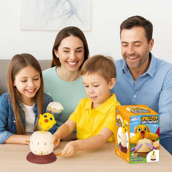 Jugatoys - enfamilia Juego ¡Pollito Saltarín!