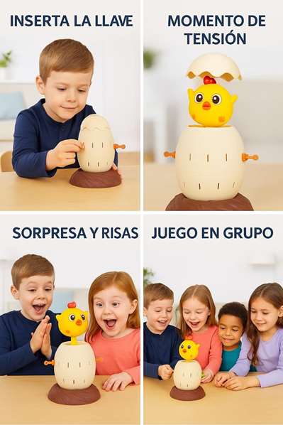 Jugatoys - enfamilia Juego ¡Pollito Saltarín!