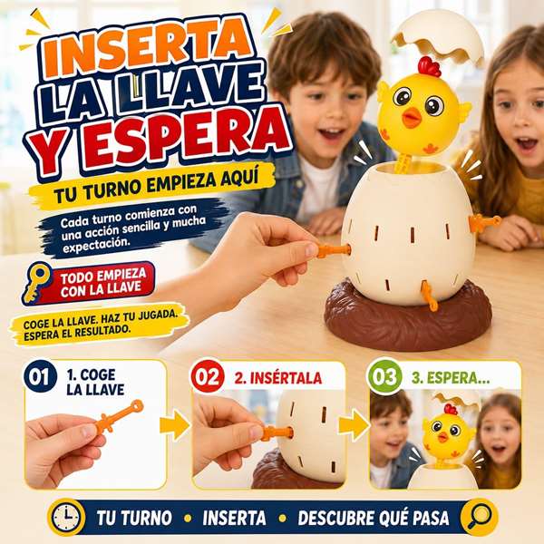 Jugatoys - enfamilia Juego ¡Pollito Saltarín!