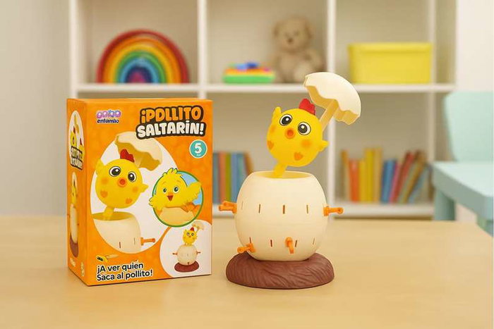Jugatoys - enfamilia Juego ¡Pollito Saltarín!
