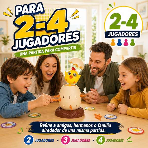 Jugatoys - enfamilia Juego ¡Pollito Saltarín!
