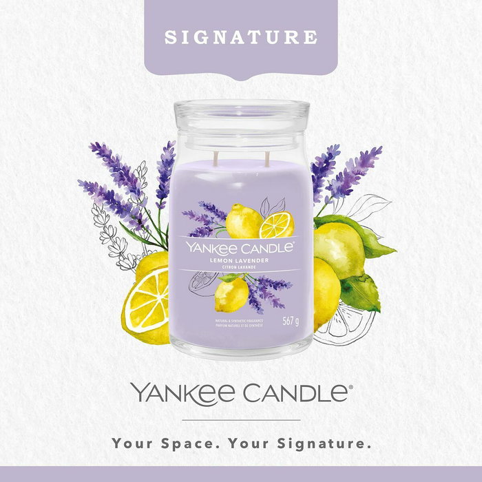 Yankee Candle Signature Lemon Lavender Vela en Frasco Grande 567g Yankee Candle Signature Lemon Lavender Vela en Frasco Grande 567g