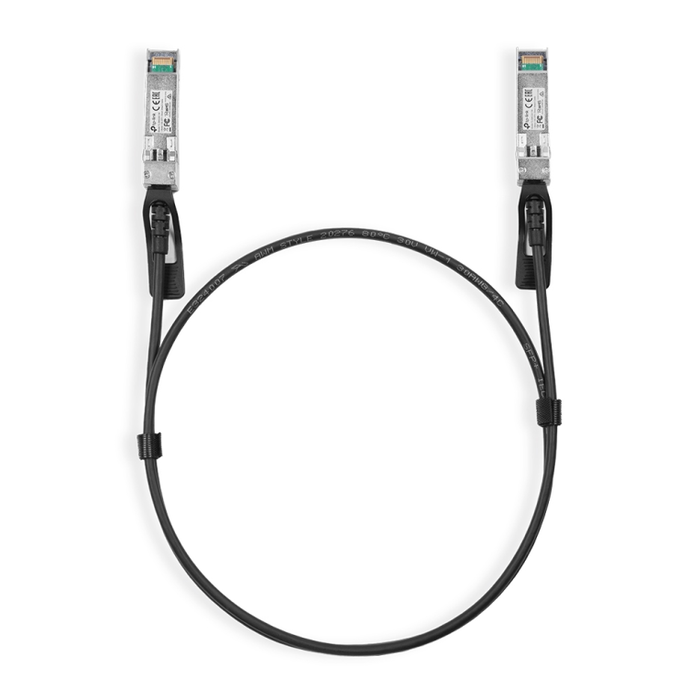 TP-Link TL-SM5220-1M Cable de Fibra Óptica e InfiniBand SFP+ DAC Negro, 1 Metro