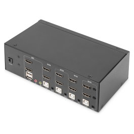 Digitus KVM-Switch 4-Port Dual-Display 4K HDMI DS-12883