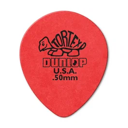 Dunlop Púas Tortex® Teardrop´S Rojo 0,50 Mm - Pack 72 Unidades