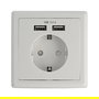 DeLOCK Einbausteckdose con 2 puertos USB Tipo A de carga rápida 2.4A, para pared