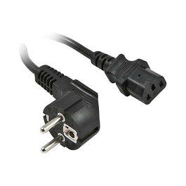 Synergy21 Cable de Alimentación 230V con Contacto de Protección CEE7 a IEC-C13, 3 Metros, Color Negro, Referencia Netzkabel