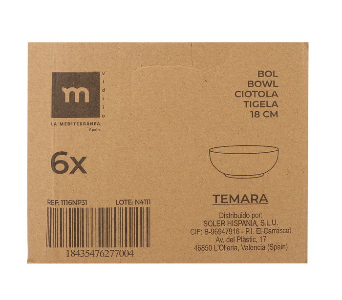 La Mediterranea Ensaladera Opal Temara 18cm