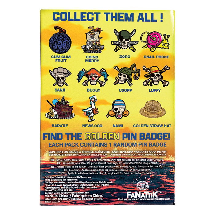 One Piece Chapas Expositor Mystery Pin Badge (12)