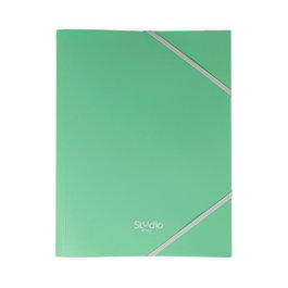 Pardo Carpeta de gomas verde pastel