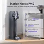 Narwal V40 Estación - Aspiradora de Mano Inalámbrica 28000 PA, Estación Autónoma, 120 Min Autonomía, Sistema Antienredos Pelo Mascotas