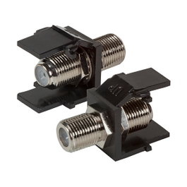 EFB Elektronik Adaptador de instalación EFB Keystone con conector F, negro