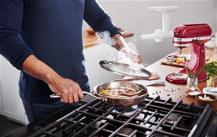 Kitchenaid 5KSMSSA Embutidor de Salchichas y Chorizo con Tubos Rellenos