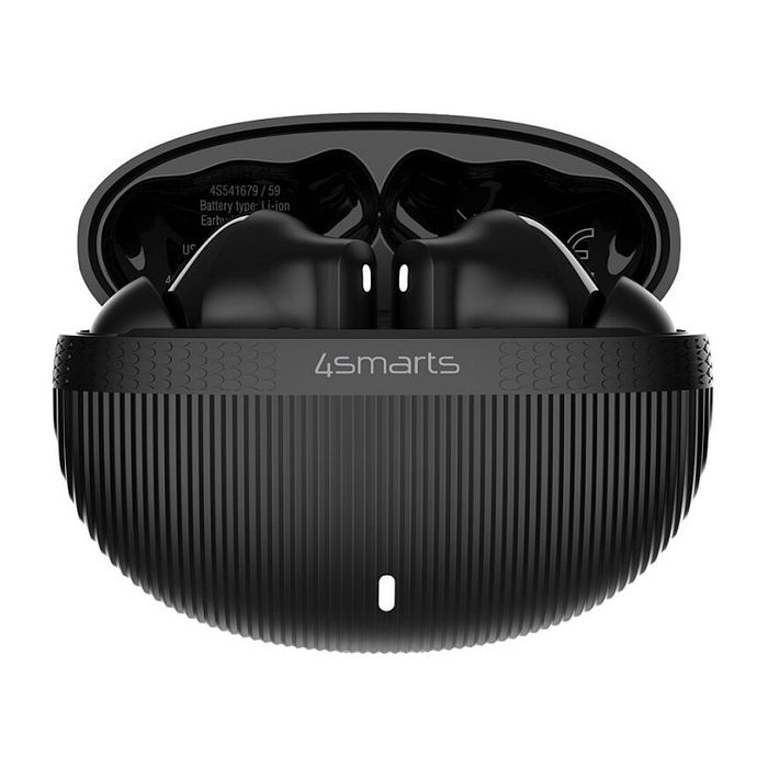 4smarts SkyBuds Pro Auriculares Inalámbricos con Cancelación Activa de Ruido (ANC) y Estuche Negro