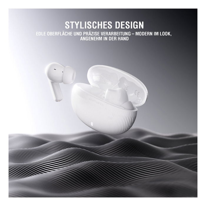 4smarts SkyBuds Pro Auriculares Inalámbricos con Cancelación Activa de Ruido (ANC) y Estuche Negro