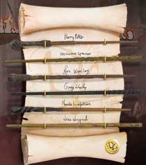 The Noble Collection Réplica Harry Potter Colección 6 Varitas Ejército Dumbledore Harry Hermione Ron Ginny Neville Luna