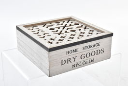 DKD Home Decor Caja Árabe Marrón Negro 16 x 6 x 16 cm Madera (2 Unidades)