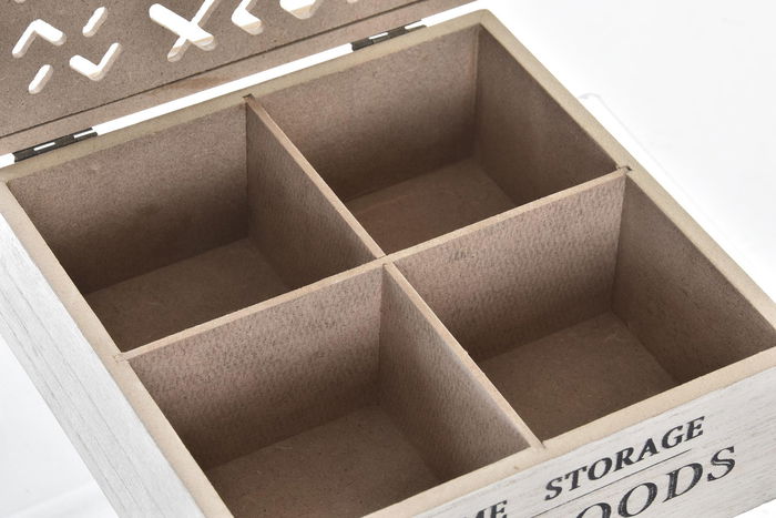 DKD Home Decor Caja Árabe Marrón Negro 16 x 6 x 16 cm Madera (2 Unidades)